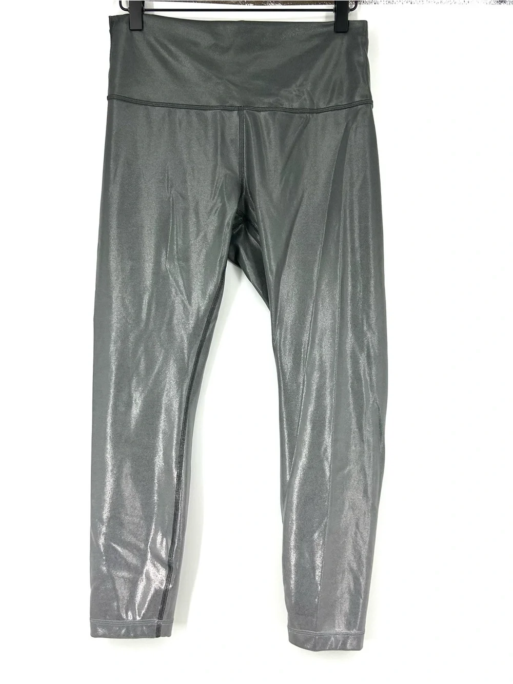 Lululemon Wunder Train High Rise Tight Leggings Foil Gradient Grey